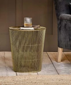 Nkuku Mahua Iron Side Table