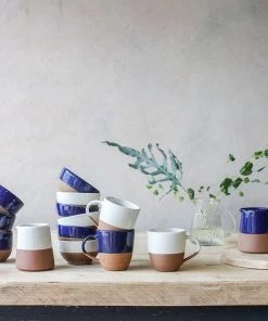 Nkuku Tableware Mali Coffee Mug - White (Set Of 2)