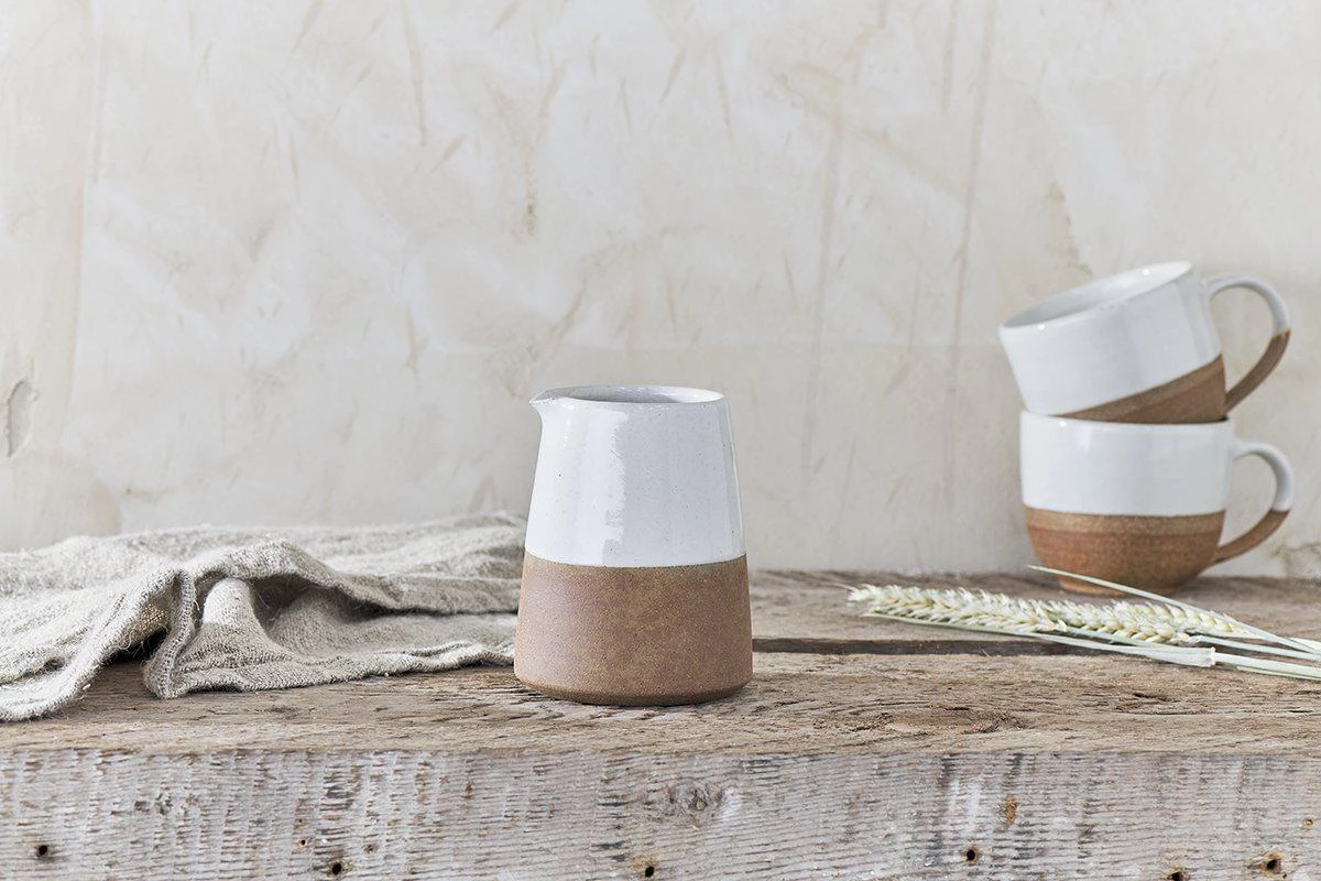 Nkuku Tableware Mali Jug - White 3 Nkuku Tableware Mali Jug - White