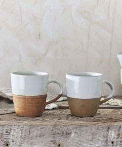 Nkuku sale2022 20 Nkuku Mali Large Mug - White (Set Of 2)