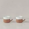 Nkuku Mali Ribbed Espresso Mug - White (Set Of 2) Tableware 1 Nkuku Mali Ribbed Espresso Mug - White (Set Of 2) Tableware