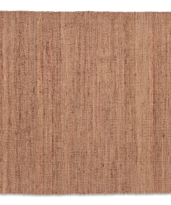 Nkuku Manado Jute & Cotton Rug - Rust