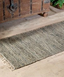 Nkuku Manado Jute & Cotton Runner - Indigo New Arrivals