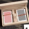 Nkuku Eco-Friendly Gifts Mango Wood Card & Dice Set