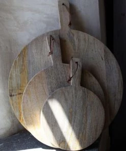 Nkuku Chopping Boards Mango Wood Pizza Board