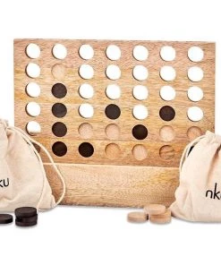 Nkuku Eco-Friendly Gifts Mango Wood Row Of Four