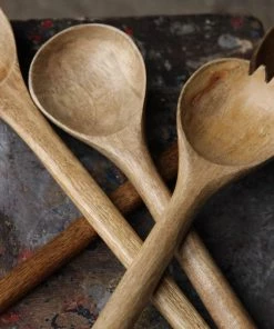 Nkuku Cutlery Salad Servers - Mango Wood (Set Of 2)