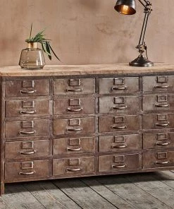 Nkuku Mansu Iron & Mango Wood Cabinet Large