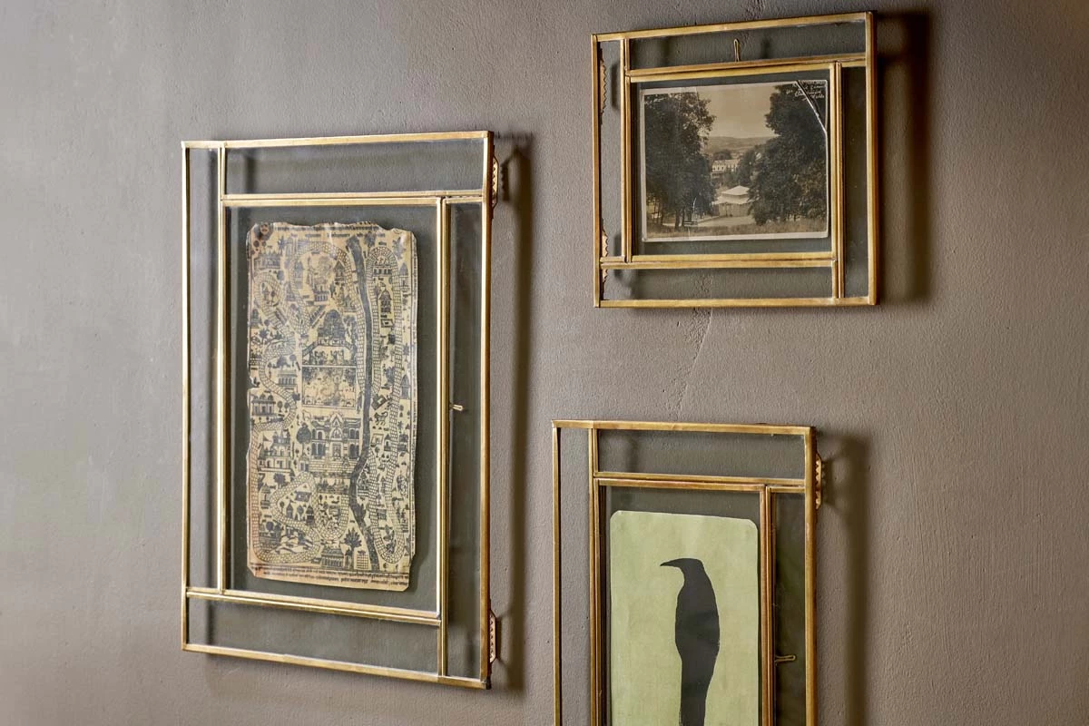 Nkuku Marisa Brass Wall Hung Frame 4 Nkuku Marisa Brass Wall Hung Frame