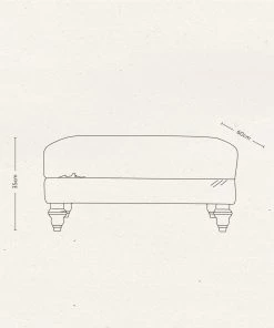 Nkuku Marri & Deni Footstool Living Room