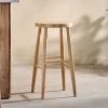 Nkuku New Arrivals Mengwi Round Bar Stool