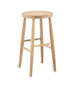 Nkuku New Arrivals Mengwi Round Bar Stool