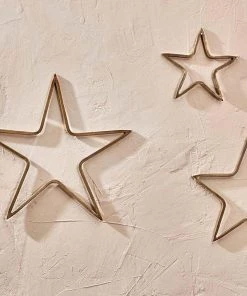 Nkuku Meru Brass Star - Antique Brass Home Accessories
