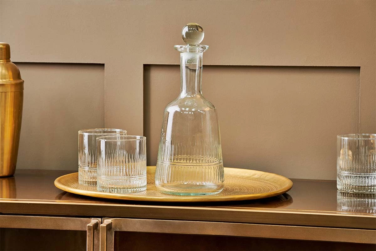 Nkuku Mila Decanter - Clear Tableware 3 Nkuku Mila Decanter - Clear Tableware