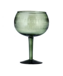 Nkuku Tableware Mila Gin Glass - Dark Emerald (Set Of 2)