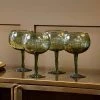 Nkuku Tableware Mila Gin Glass - Dark Emerald (Set Of 2)