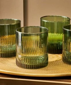Nkuku Tableware Mila Tumbler - Dark Emerald (Set Of 4)