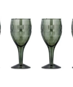 Nkuku Tableware Mila Wine Glass - Dark Emerald (Set Of 4) 7 Nkuku Tableware Mila Wine Glass - Dark Emerald (Set Of 4)