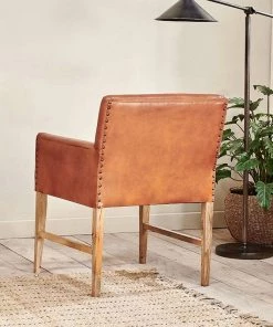 Nkuku Mirzapur Leather Desk Chair