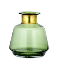 Nkuku Miza Glass Vase - Green