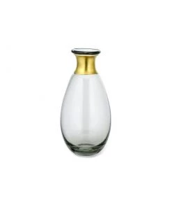 Nkuku Miza Mini Glass Vase - Smoke