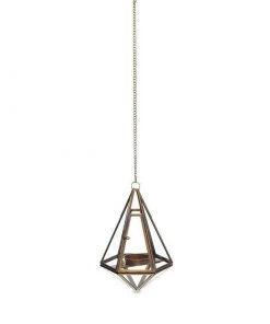 Nkuku Home Accessories Mokomo Hanging Lantern - Brass
