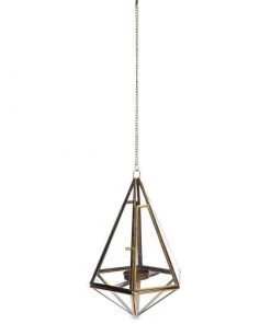 Nkuku Home Accessories Mokomo Hanging Lantern - Brass