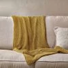 Nkuku Moss Stitch Cotton Throw - Mustard Home Accessories 2 Nkuku Moss Stitch Cotton Throw - Mustard Home Accessories