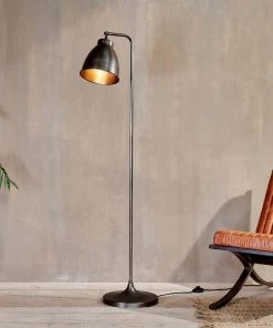 Nkuku Muturi Floor Lamp - Aged Bronze Living Room