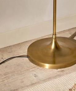Nkuku Muturi Glass Floor Lamp - Antique Brass New Arrivals