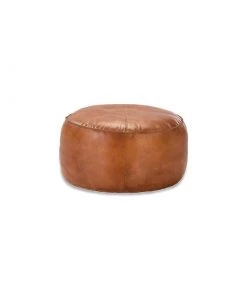 Nkuku Nadu Leather Pouf