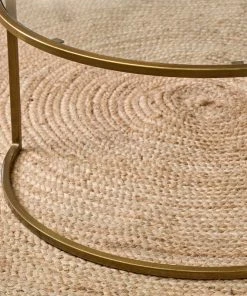 Nkuku Nakuru Iron & Glass Coffee Table - Brass Living Room 8 Nkuku Nakuru Iron & Glass Coffee Table - Brass Living Room