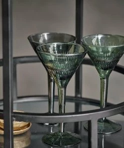Nkuku Living Room Nakuru Iron & Glass Drinks Table