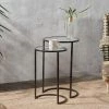 Nkuku Nakuru Iron & Glass Side Table Set (Set Of 2) Living Room