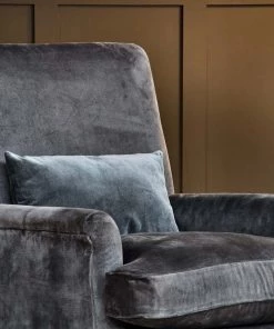 Nkuku Nalla Velvet Armchair - Moss Living Room