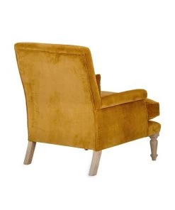 Nkuku Nalla Velvet Armchair - Ochre