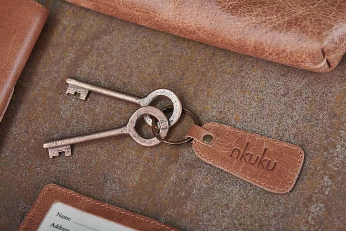 Nkuku Home Accessories Namba Leather Keyring 3 Nkuku Home Accessories Namba Leather Keyring