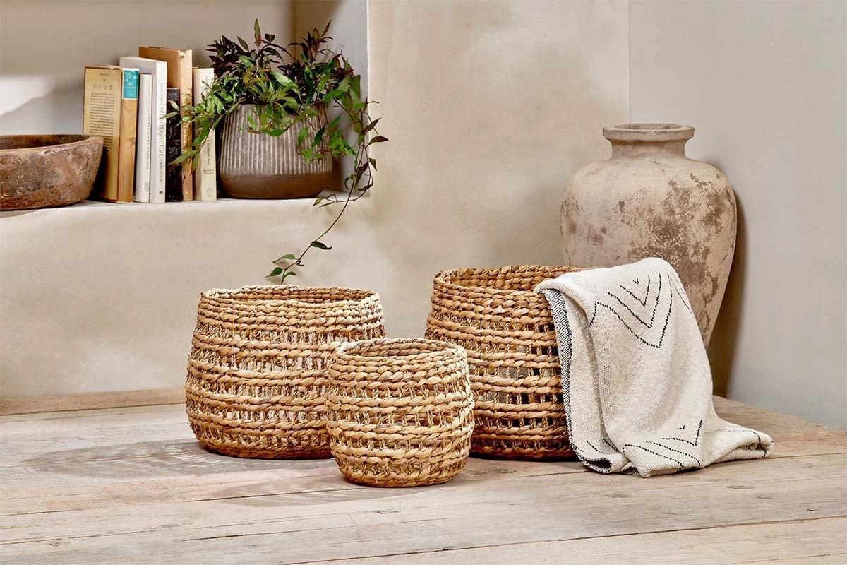 Nkuku Naneli Water Hyacinth Basket New Arrivals 3 Nkuku Naneli Water Hyacinth Basket New Arrivals
