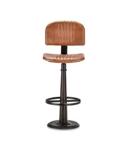 Nkuku Narwana Leather Bar Chair