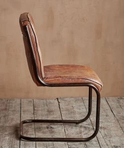 Nkuku Narwana Leather Desk Chair Home Office