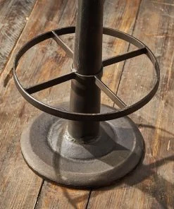 Nkuku Narwana Leather Round Stool - Rich Green Kitchen & Dining Room