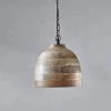 Nkuku Nika Mango Wood Pendant - Natural - Small