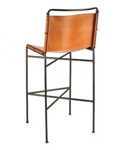 Nkuku Nirmi Leather Sling Back Bar Chair New Arrivals 17 Nkuku Nirmi Leather Sling Back Bar Chair New Arrivals