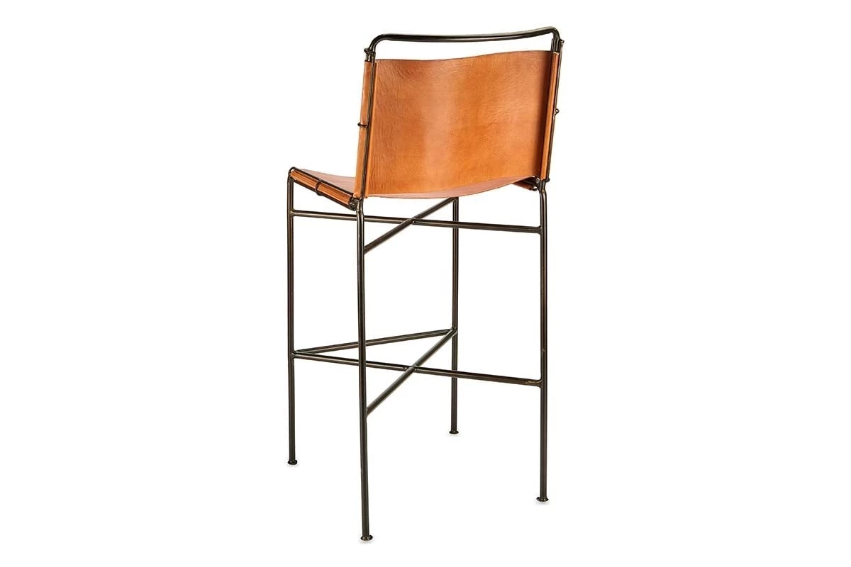 Nkuku Nirmi Leather Sling Back Bar Chair New Arrivals 10 Nkuku Nirmi Leather Sling Back Bar Chair New Arrivals
