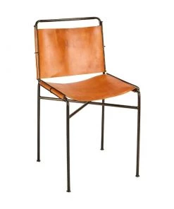Nkuku New Arrivals Nirmi Leather Sling Back Dining Chair 15 Nkuku New Arrivals Nirmi Leather Sling Back Dining Chair