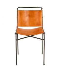 Nkuku New Arrivals Nirmi Leather Sling Back Dining Chair 16 Nkuku New Arrivals Nirmi Leather Sling Back Dining Chair