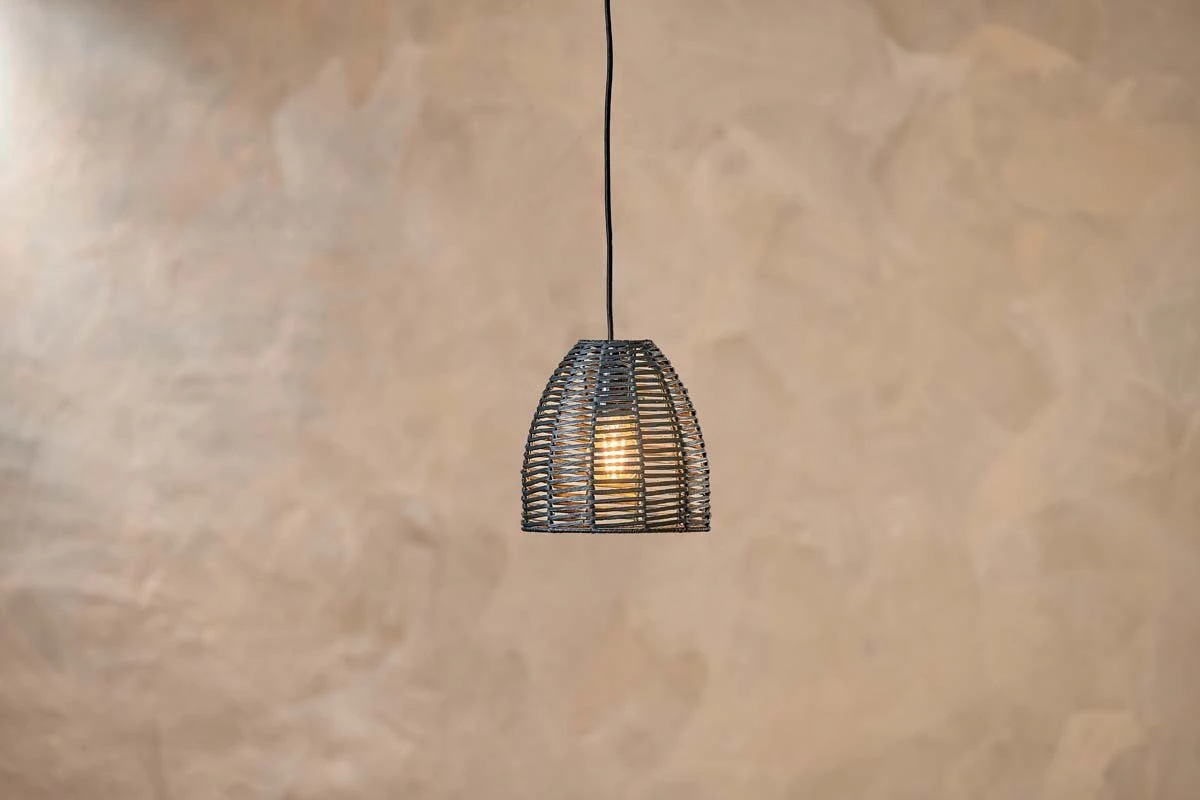 Nkuku Noko Wicker Conical Pendant - Black - Extra Small 3 Nkuku Noko Wicker Conical Pendant - Black - Extra Small