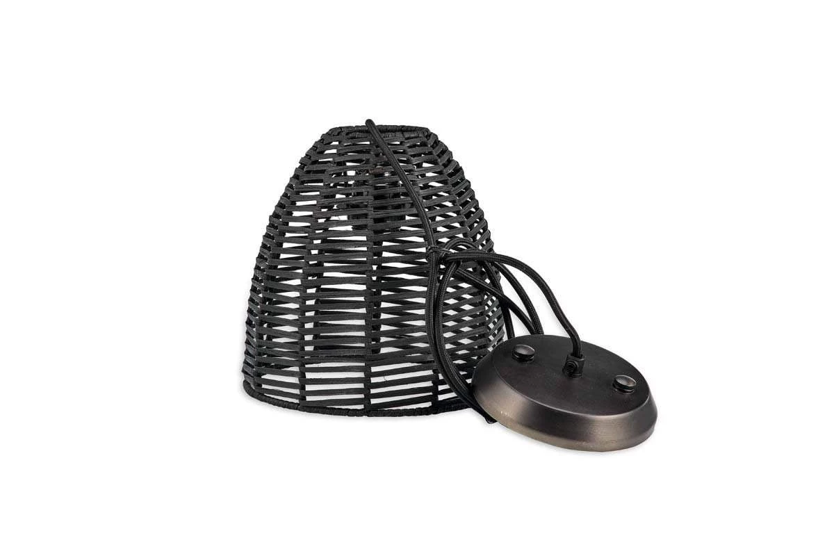 Nkuku Noko Wicker Conical Pendant - Black - Extra Small 7 Nkuku Noko Wicker Conical Pendant - Black - Extra Small