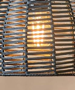 Nkuku Noko Wicker Conical Pendant - Black - Extra Small 9 Nkuku Noko Wicker Conical Pendant - Black - Extra Small