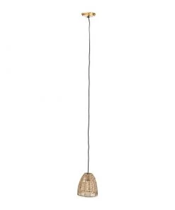 Nkuku Noko Wicker Conical Pendant - Natural - Extra Small Kitchen & Dining Room